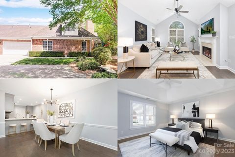 7440 Hurstbourne Green Drive sold townhome in Greenhurst at Piper Glen, Charlotte, NC