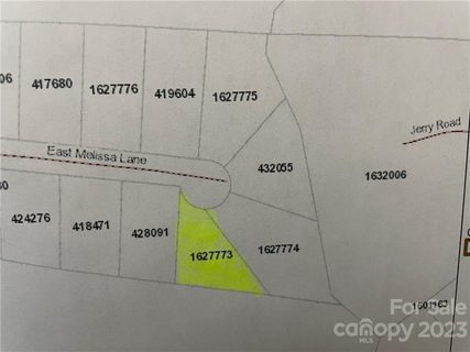 17 E Melissa Lane sold lot in Woodfield, Forest City, NC