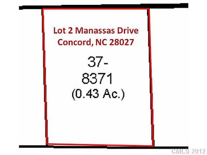 Lot 2 Manassas Drive sold lot in Jackson Heights, Concord, NC