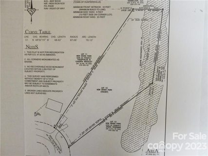 14419 New Haven Drive 12 sold lot in New Haven Park, Huntersville, NC