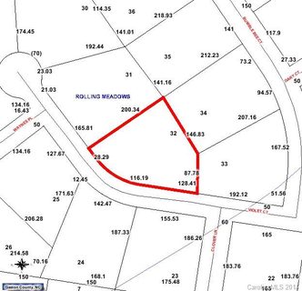 206 Violet Court sold lot in Rolling Meadows, Kings Mountain, NC