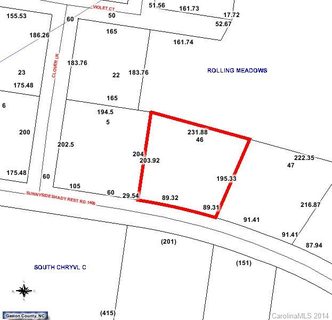 838 Sunnyside Shady Rest Road sold lot in Rolling Meadows, Kings Mountain, NC