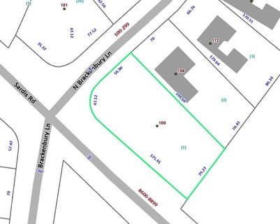 100 N Brackenbury Lane sold lot in Laodicea, Charlotte, NC