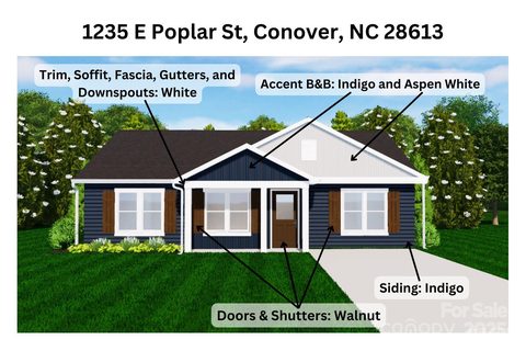 1235 E Poplar Street sold home in Springhaven, Conover, NC