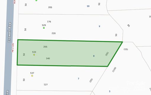533 Crowell Avenue 8 sold lot in WOODLAWN, Statesville, NC