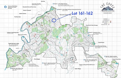 Lot 161 162 Rocky Falls Lane active home in The Coves Mountain River Club, Lenoir, NC