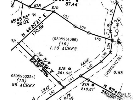 999 Falling Leaf Lane 16 sold lot in Hoblestik Ridge, Saluda, NC