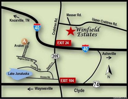 Lot 18 R Covered Bridge Drive 18R sold home in Winfield Estates, Clyde, NC