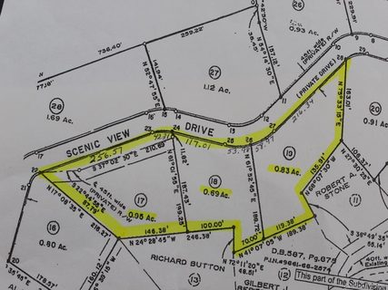 17 18 19 Scenic View Drive 17, 18, 19 sold lot in Wildlife Acres, Hendersonville, NC