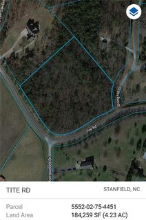 00 Tite Road sold land listing in Burleson Farms, Stanfield, NC