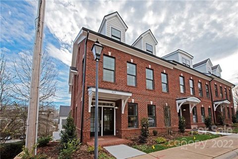 489 Main Street 6 sold townhome in The Villages of South Main, Davidson, NC