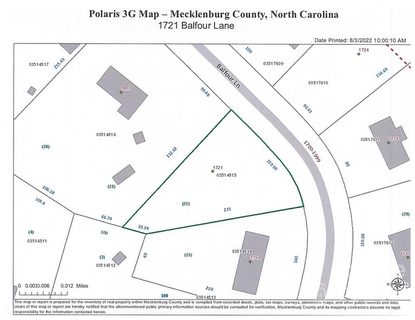 1721 Balfour Lane sold home in Westbourne, Charlotte, NC