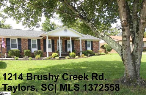 1214 Brushy Creek Road sold home in Carriage Estates, Taylors, SC