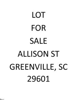 Allison Street Lot 1 sold home in Hampton-Pinckney Historic, Greenville, SC