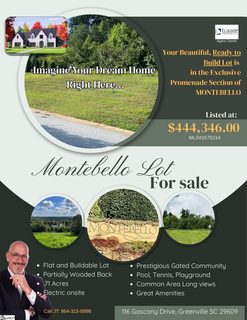 116 Gascony Drive active home in Montebello, Greenville, SC