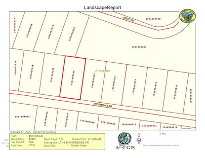 0 Brookmeade Drive active lot in Liberty Hills, Anderson, SC