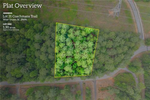 Lot 31 Coachmans Trail sold home in Wilderness Cove, West Union, SC
